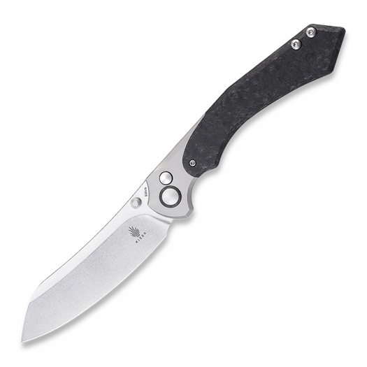 Coltello pieghevole Kizer Cutlery Clairvoyant Button Lock S35VN, Titanium/CF