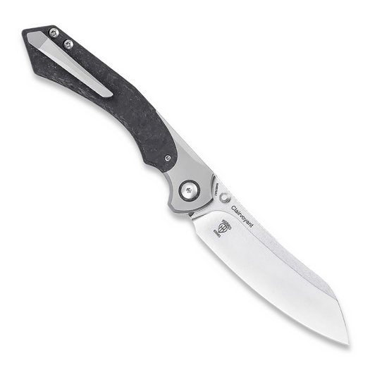 Coltello pieghevole Kizer Cutlery Clairvoyant Button Lock S35VN, Titanium/CF