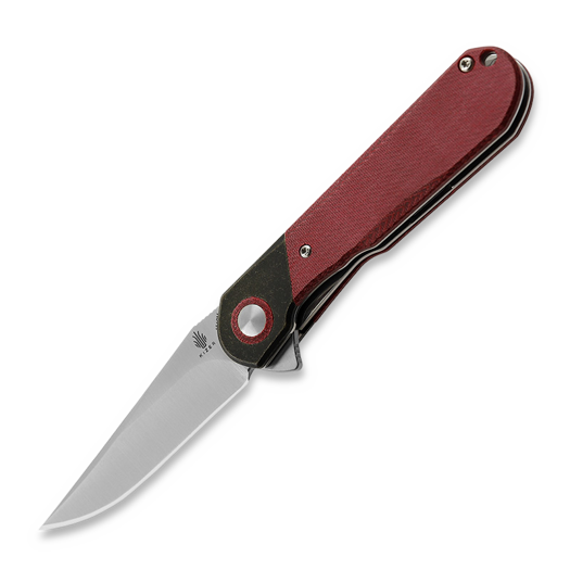 Kizer Cutlery Comet, Red Denim Micarta, Satin