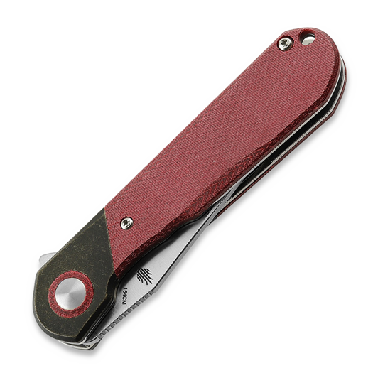 Kizer Cutlery Comet, Red Denim Micarta, Satin