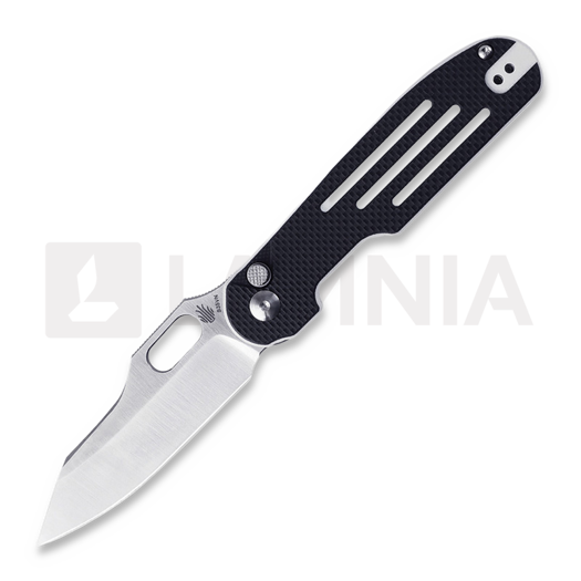 Kizer Cutlery Cormorant Button Lock 접이식 나이프, 검정