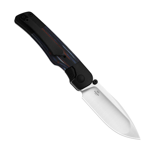 Coltello pieghevole Kizer Cutlery Coywolf S45VN, Black Ti & Multicolor Reconstituted Wood, Satin