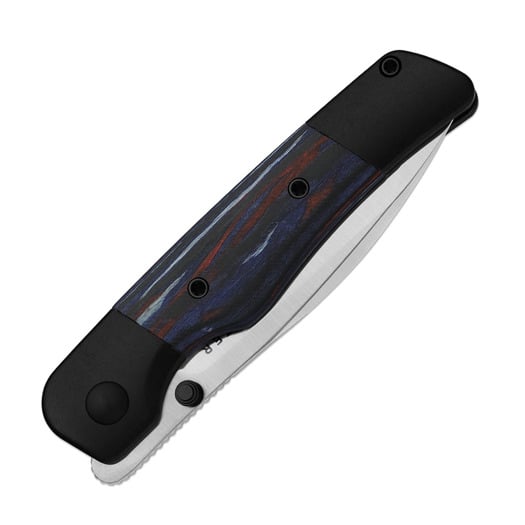 Kizer Cutlery Coywolf S45VN 折叠刀, Black Ti & Multicolor Reconstituted Wood, Satin