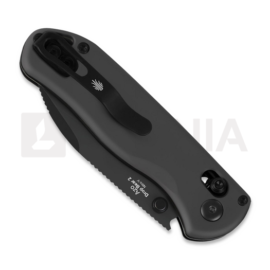 Kizer Cutlery Drop Bear 2 Clutch Lock sulankstomas peilis, Black Aluminum, DLC
