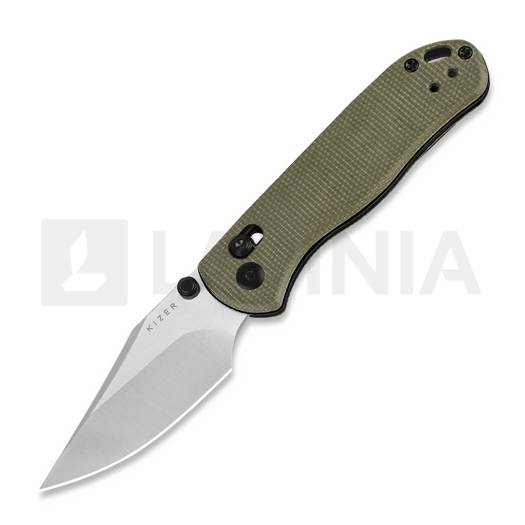 Складной нож Kizer Cutlery Drop Bear 2 Clutch Lock, Green Micarta, Satin