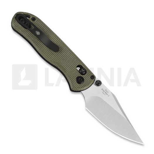 Briceag Kizer Cutlery Drop Bear 2 Clutch Lock, Green Micarta, Satin