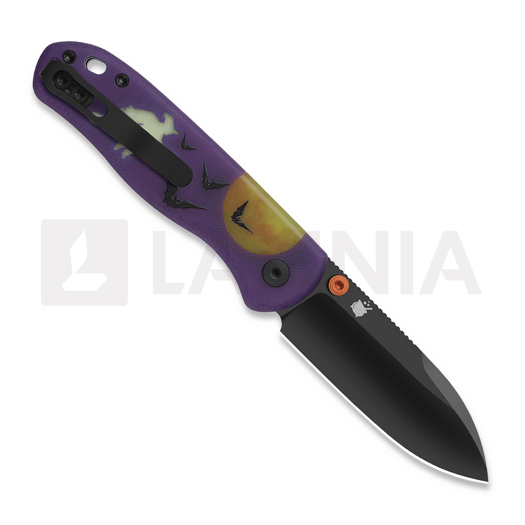 Kizer Cutlery Drop Bear 2026 Halloween Special vouwmes, Matte DLC Elmax, GID G-10