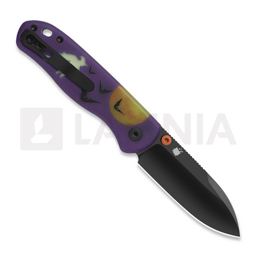 Kizer Cutlery Drop Bear 2026 Halloween Special vouwmes, Matte DLC Elmax, GID G-10