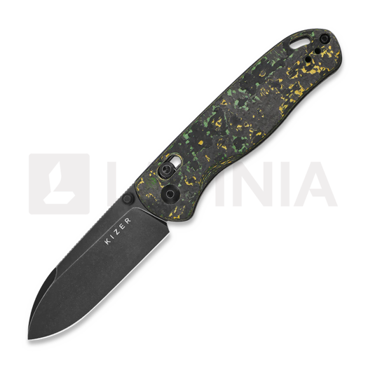 Kizer Cutlery Drop Bear Clutch Lock CF fällkniv