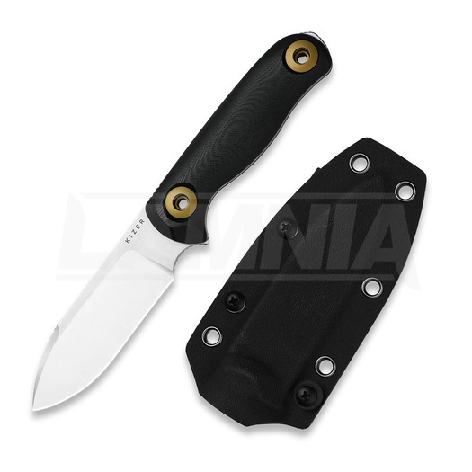 มีด Kizer Cutlery Drop Bear Fix 3 14C28N, Black G-10, Stonewash