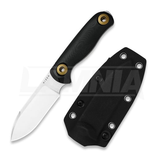 Nazis Kizer Cutlery Drop Bear Fix 3 14C28N, Black G-10, Stonewash