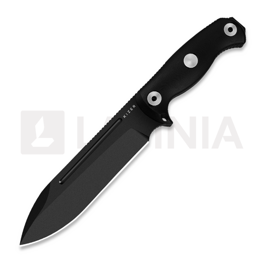 Kizer Cutlery Drop Bear Fix 7 1095 kniv, Black G-10