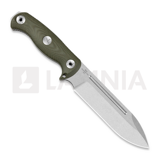 Kizer Cutlery Drop Bear Fix 7 AEB-L k&eacute;s, Green Micarta