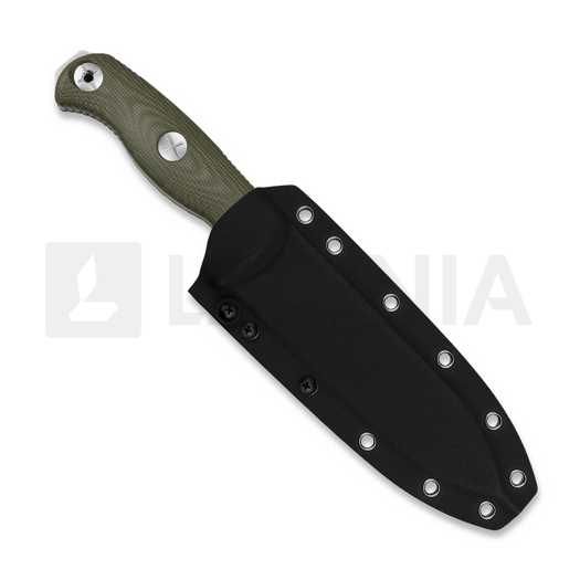 Kizer Cutlery Drop Bear Fix 7 AEB-L k&eacute;s, Green Micarta