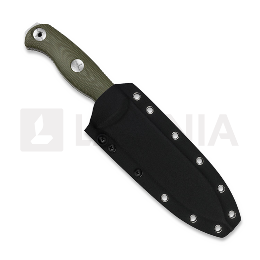 Kizer Cutlery Drop Bear Fix 7 AEB-L veitsi, Green Micarta