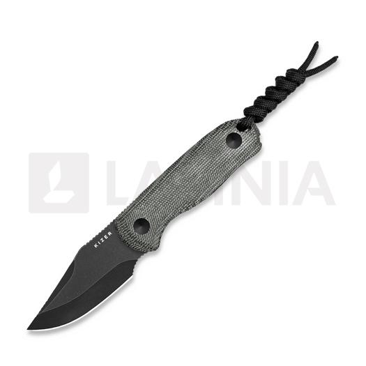 Kizer Cutlery Drop Bear Fixed AEB-L, Gray Micarta