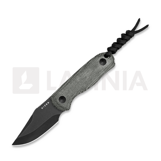 Kizer Cutlery Drop Bear Fixed AEB-L, Gray Micarta