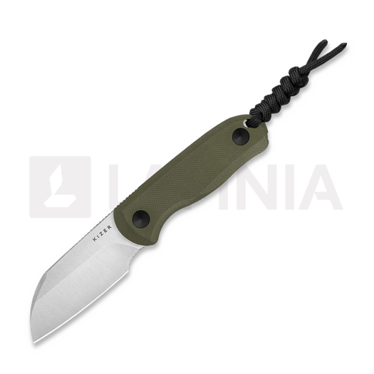 Kizer Cutlery Drop Bear Fixed AEB-L, Olive Green G-10