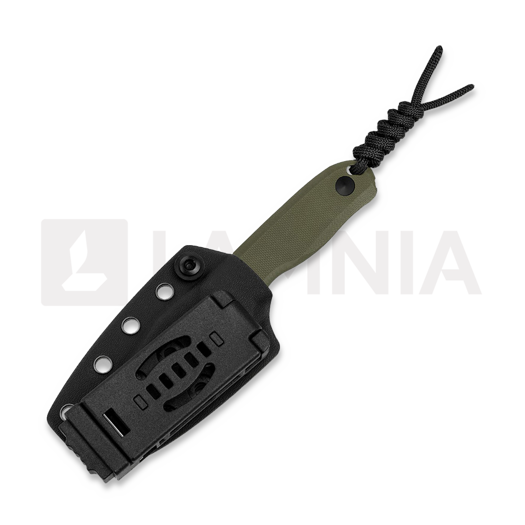 Kizer Cutlery Drop Bear Fixed AEB-L, Olive Green G-10