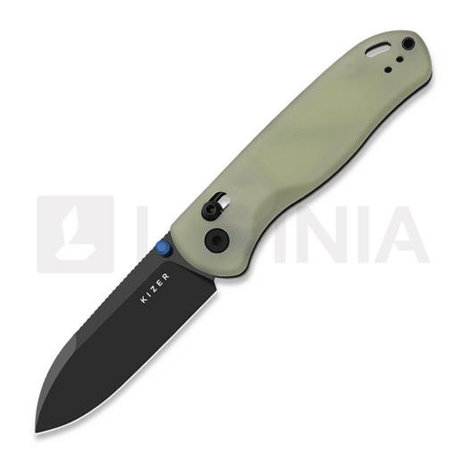 Saliekams nazis Kizer Cutlery Drop Bear Nitro-V, Glow In the Dark G-10, Black PVD