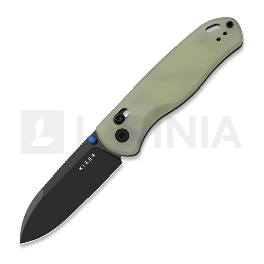 Saliekams nazis Kizer Cutlery Drop Bear Nitro-V, Glow In the Dark G-10, Black PVD