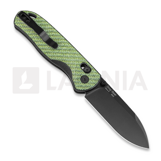 Kizer Cutlery Drop Bear Nitro-V sulankstomas peilis, Green Carbon Fibre