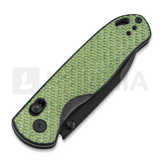 Kizer Cutlery Drop Bear Nitro-V sulankstomas peilis, Green Carbon Fibre