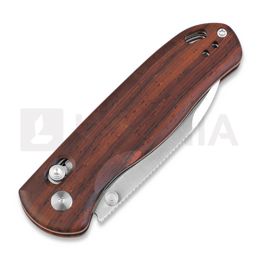 Kizer Cutlery Drop Bear Nitro-V sulankstomas peilis, Mkuruti Wood