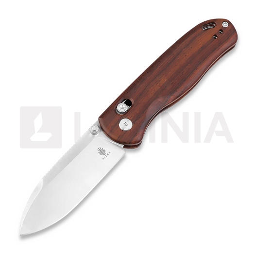 Kizer Cutlery Drop Bear Nitro-V 접이식 나이프, Mkuruti Wood