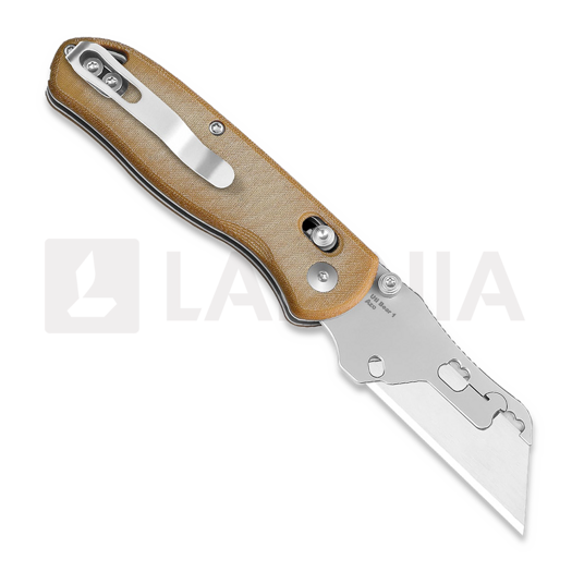 Kizer Cutlery Drop Bear Utility sulankstomas peilis, Brown Micarta