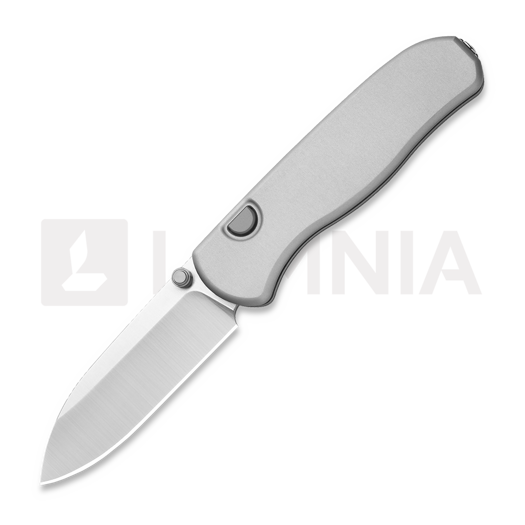 Kizer Cutlery Drop Bear Zero M390 折叠刀, Light Gray Aluminum, Satin