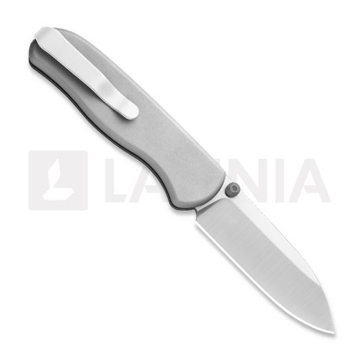 Kizer Cutlery Drop Bear Zero M390 sulankstomas peilis, Light Gray Aluminum, Satin