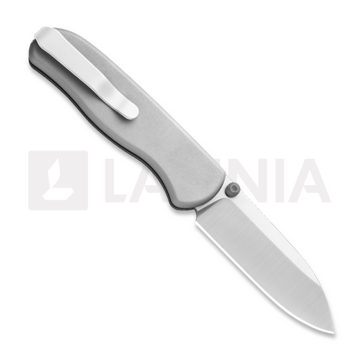 Kizer Cutlery Drop Bear Zero M390 kääntöveitsi, Light Gray Aluminum, Satin