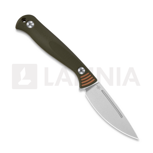 Coltello Kizer Cutlery Evenki 1, Green G-10, Stonewashed
