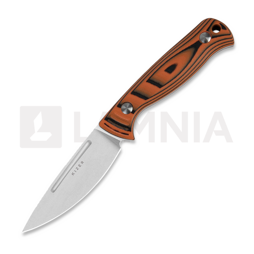 Nóż Kizer Cutlery Evenki 2, Orange/Black G-10, Stonewashed
