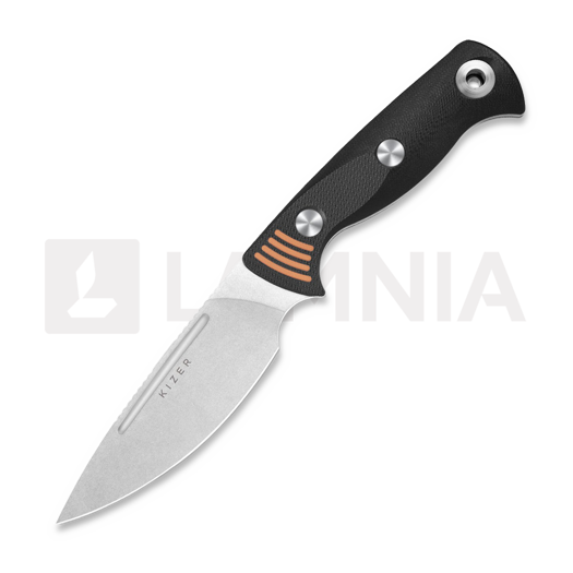 มีด Kizer Cutlery Evenki 3, Black G-10, Stonewashed