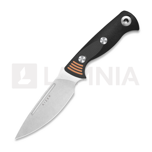 Couteau Kizer Cutlery Evenki 3, Black G-10, Stonewashed
