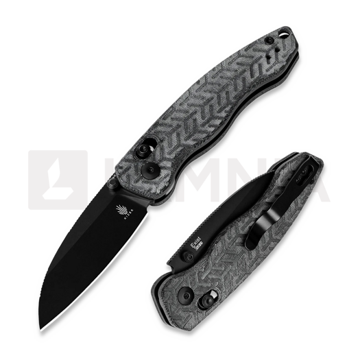 Saliekams nazis Kizer Cutlery Exist Nitro-V, Black Micarta