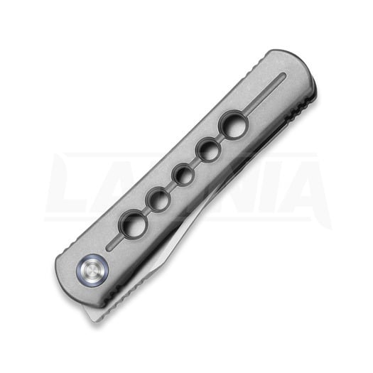 Kizer Cutlery Feist 2 X Series Clip Point sulankstomas peilis, Gray Titanium, Stonewash