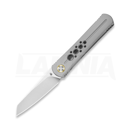 Kizer Cutlery Feist 2 X Series Reverse Tanto 折り畳みナイフ, Gray Titanium, Stonewash