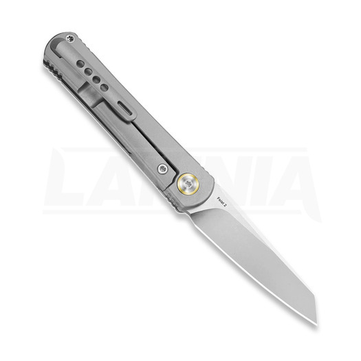 Coltello pieghevole Kizer Cutlery Feist 2 X Series Reverse Tanto, Gray Titanium, Stonewash