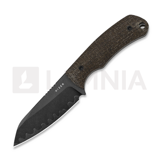 Kizer Cutlery Field Mouse 3-Layer Composite Messer, GID Canvas Micarta