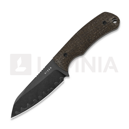 Kizer Cutlery Field Mouse 3-Layer Composite Messer, GID Canvas Micarta