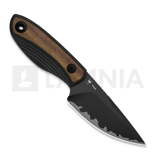 Kizer Cutlery Finch Damascus kniv, Black G-10 & Mkuruti