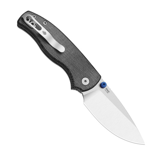 Kizer Cutlery Glaux 14C28N fällkniv, Black Norplex Ultrex, Satin