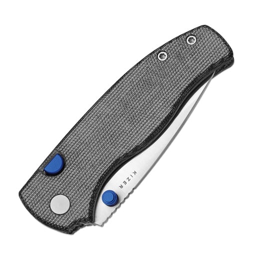 Kizer Cutlery Glaux 14C28N fällkniv, Black Norplex Ultrex, Satin