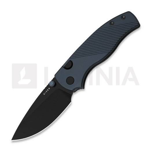 Kizer Cutlery Glaux 14C28N Taschenmesser, Blue Aluminum, Black Stonewash PVD