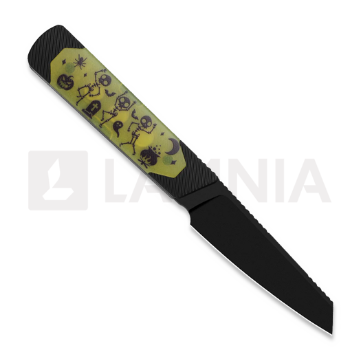 Kizer Cutlery Hallow 10V 2026 Halloween Special veitsi, Black CPM 10V, Aluminum & GID G-10