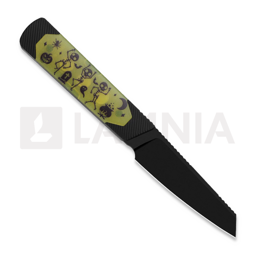Kizer Cutlery Hallow 10V 2026 Halloween Special veitsi, Black CPM 10V, Aluminum & GID G-10