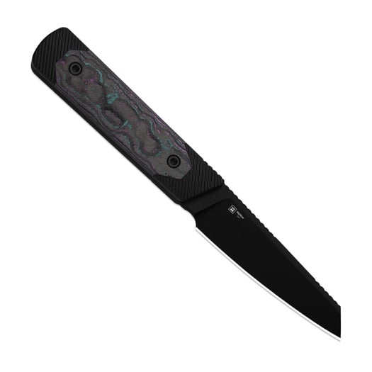 Kizer Cutlery Hallow 10V peilis, Black Aluminum & Jazzy Camo Carbon